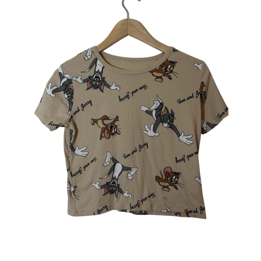 Tom and Jerry Women's Crop Top - Size Large